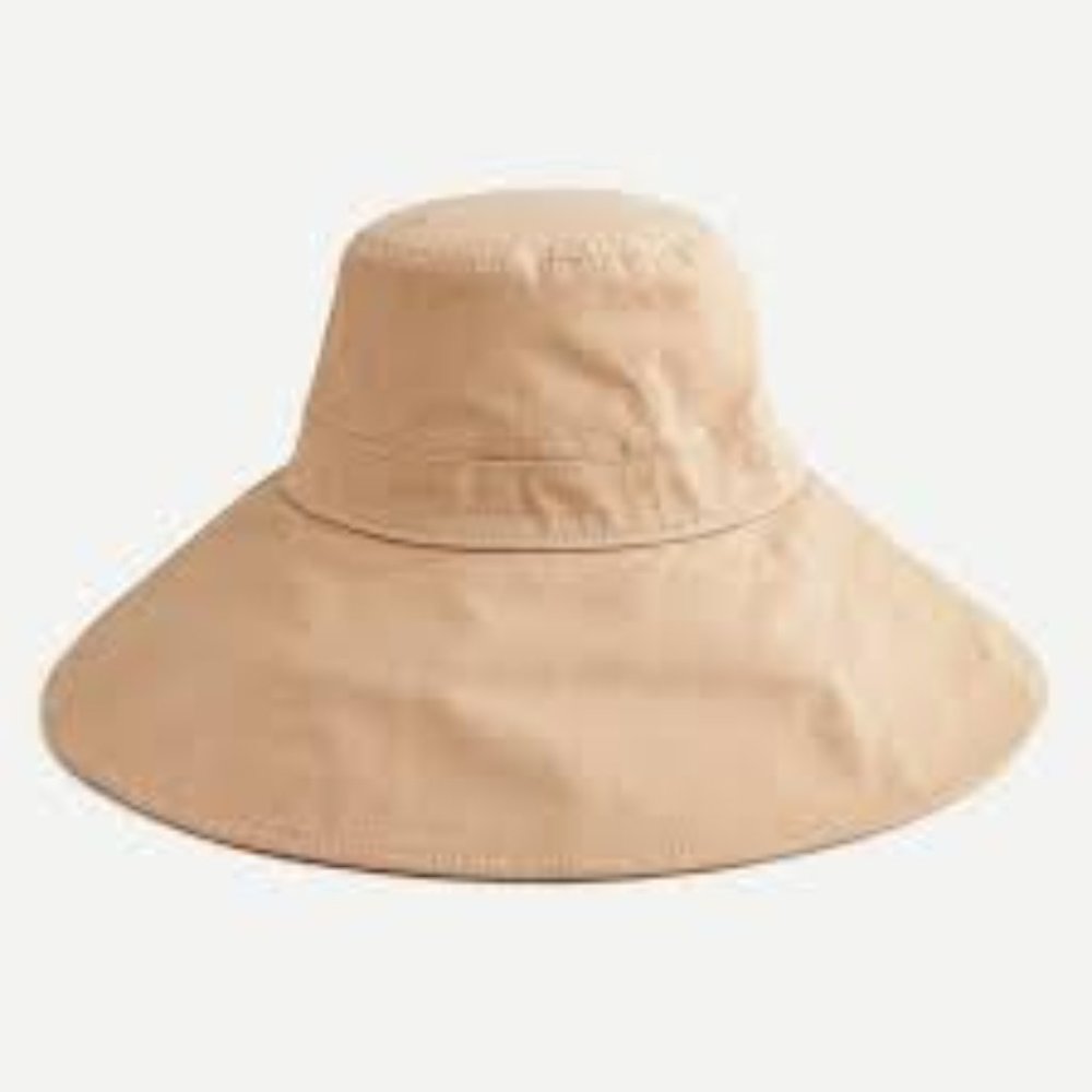 J. Crew Wide-brim bucket hat with UV coating/S-M
